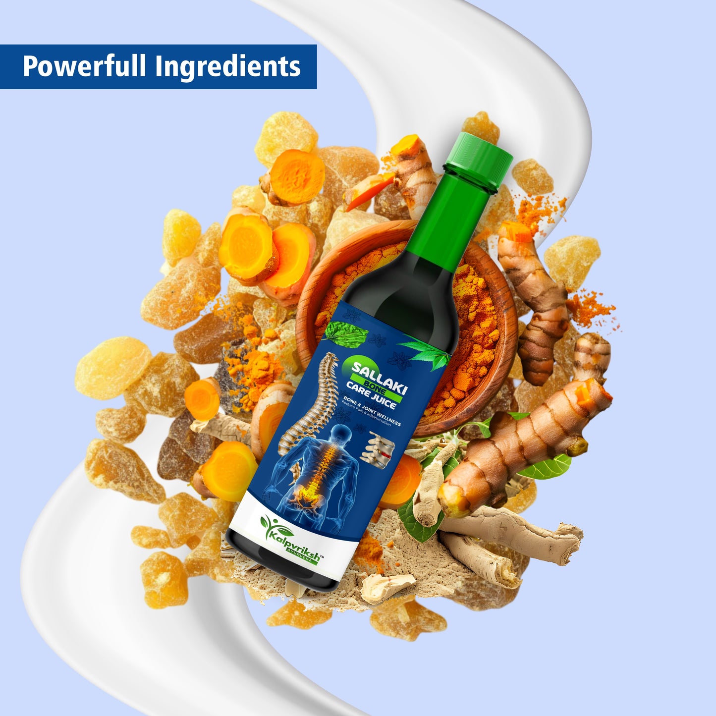 Sallaki Bone Care Juice Ayurvedic Joint & Bone Wellness Supplement