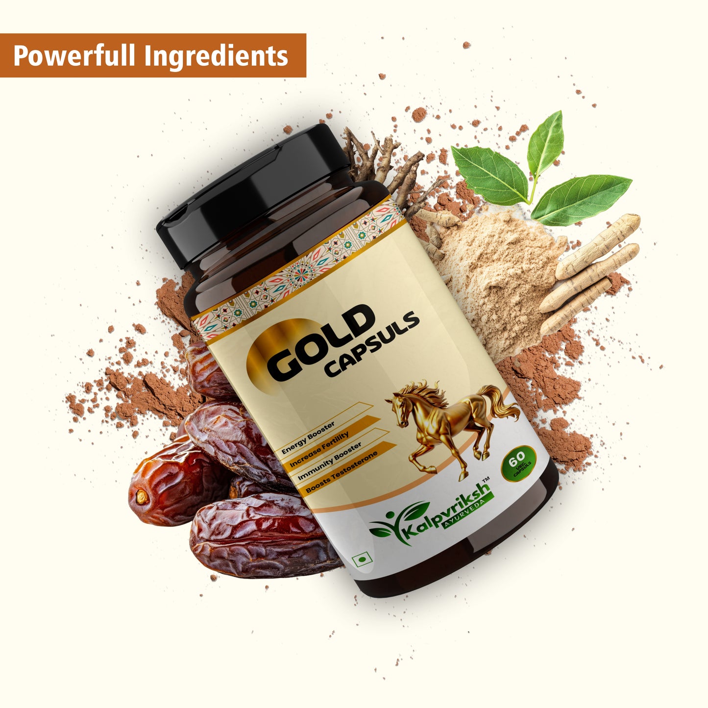 Kalpvriksh Ayurveda Cordyceps with 21 Exotic Berries – Natural Stamina, Energy & Vitality Booster