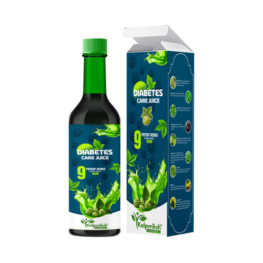 Kalpvriksh Ayurveda Diabetes Care Juice | Herbal Supplement with 9 Potent Herbs & Noni