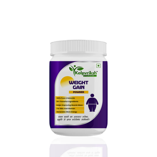 Kalpvriksh Ayurveda Weight Gain Powder for Men & Women | 100% Natural Herbal Supplement