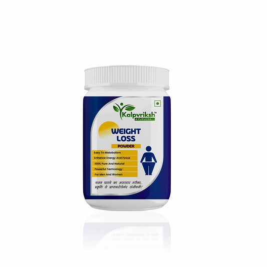 Kalpvriksh Ayurveda Weight Loss Powder | 100% Natural Herbal Supplement for Men & Women