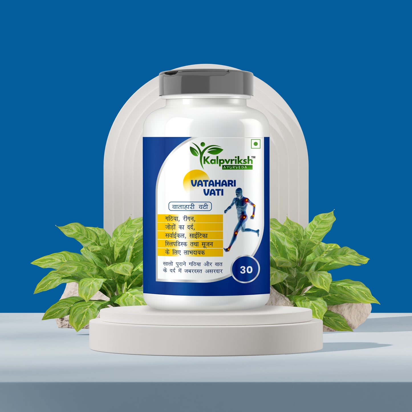 Kalpvriksh Ayurveda Vatahri Vati | Ayurvedic Joint Pain Relief Tablets for Arthritis, Rheumatism, Sciatica & Back Pain