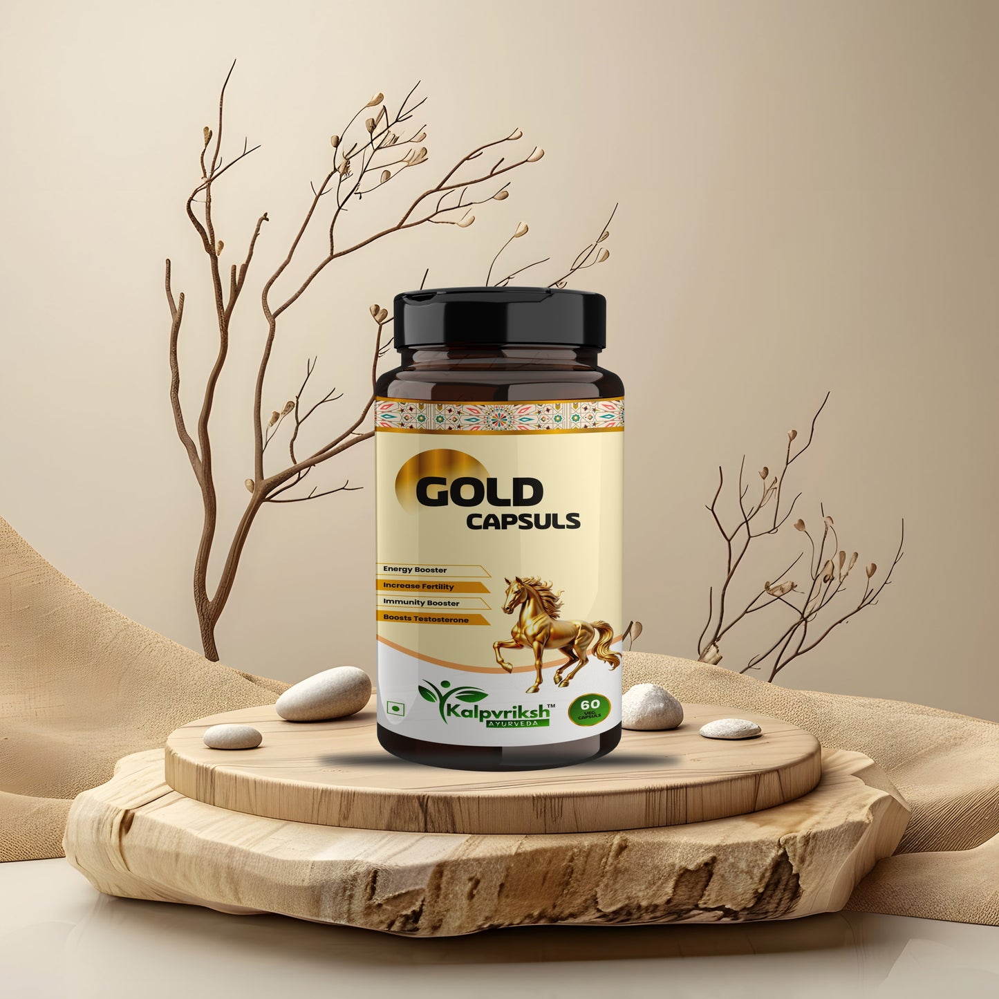 Kalpvriksh Ayurveda Cordyceps with 21 Exotic Berries – Natural Stamina, Energy & Vitality Booster